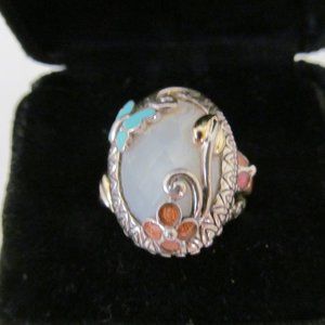 Barbara Bixby New 925 Silver/18k Ring Size 8.5